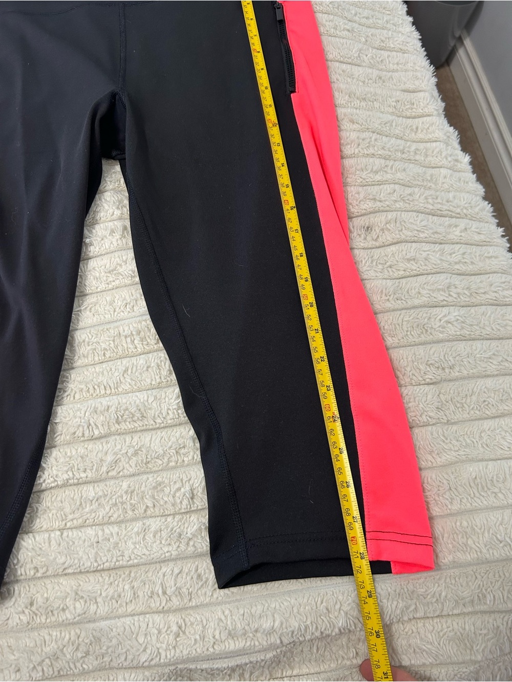 Women's Black & Coral Active Jacket and Capri Leggings Set - Picture 12 of 12